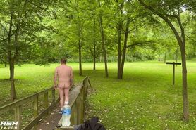 Naked in park