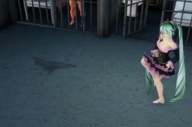 HENTAI MIKU DANCE MMD 3D JAIL BLOW JOB SEX TWO OTOKO MASK SMIXIX COLOR EDIT