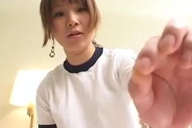 Subtitled Japanese schoolgirl facesitting femdom