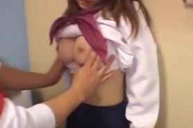 Asian schoolgirl swallows dick in stunning blowjob
