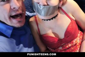 PunishTeens- Naive Teen Gagged & Trained To Be A Slut