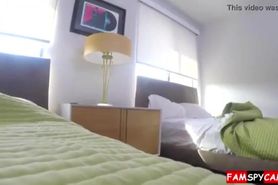 Horny step sis slides into brother's bed