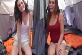 Camping threesome