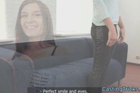 Fake russian casting with teen hottie