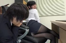 Tights Mini-Skirt Secretary at Office 1of4 censored ctoan