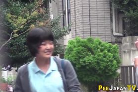 PISS JAPAN TV - Delinquent asians peeing in public