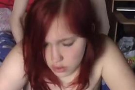 Redhead with anamazing body getting fucked from behind