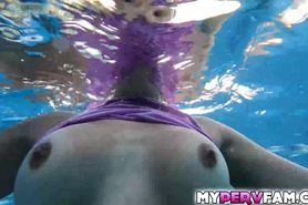 Under water sex with super hot stepsister JC Wilds
