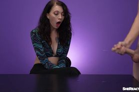 SHEREACTS - Watch me Jerk off in front of Porn Girls