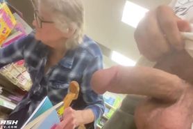 Cock In Granny Face