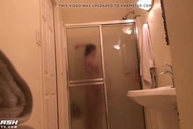 Hidden cam spying slut teen in bath