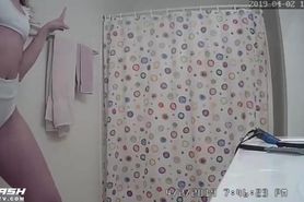 caught dancing in the bathroom