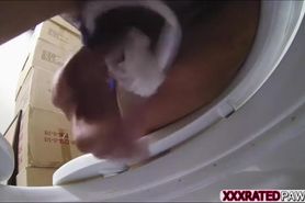 Natural beauty nurse swallows dick deeply and gets fucked