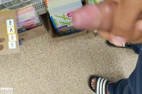 Nutting on Milf in Store (she saw my cock)