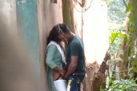 Indian Gym Guy Standing And Fucking Girlfriend Outdoor Spy Vid