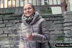 Czech girl Ashley Woods banged for cash