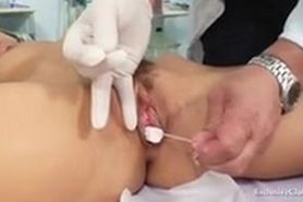 Kira Superb Gyno Exam At Gyno Clinic With Old Weird Doctor