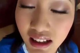 Asian teen Evelyn Lin enjoys deep anal penetration