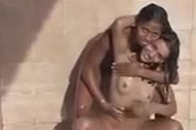 Two Hot 18Yr Old Brazilian Teens Shower And Play Together
