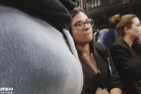 Sexy Girl Looking Horny Wet Rough Bulge Bus