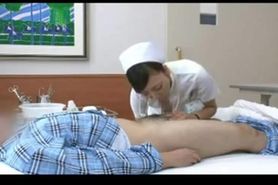 Wild Japanese nurse railing a patient