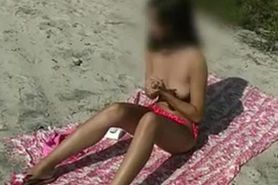 eighteen years old naturist teenager at beach