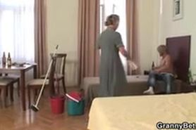 Rock Rough Morning Fuck-Fest With Cleaning Damsel
