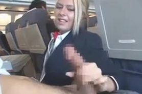 American stewardess handjob part 6