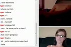 Cool engaged honey playing on omegle