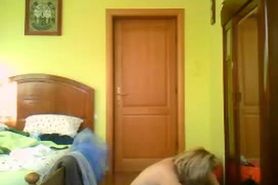 Morning time. hidden cam in bedroom of my uber-cute mother