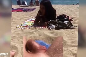 Direct Exposing Cock On The Beach