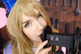 ASMR mouth sounds and tongue licking - Roleplay Cosplay