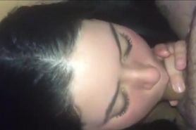 Latina Teen Tries To Fit Fat Dick In Her Mouth