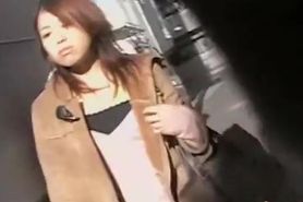 Lusty oriental tramp gets completely stunned during street sharking