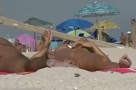 An extremely alluring nude beach voyeur vid