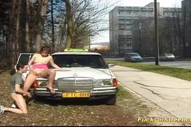 taxi driver break for anal fuck
