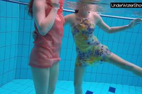 Bubarek and Birtakik enjoy eachother in the pool