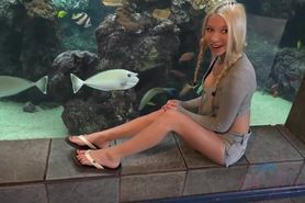 ATK Girlfriends - Kenzie enjoys the nude beach, and the aquarium!