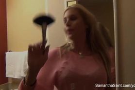 Hottie Samantha's behind the scenes footage