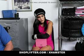 Shoplyfter - Big Boobs Latina Shoplifter Blows Guard