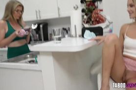 Sneaky Stepdaughter Teases Me In Front Of Wife Before Letting Me Fuck Her - TabooHeat
