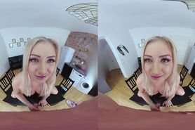 VR CL blonde sucking balls