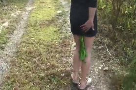 Elmer's Wife Anal fisting with German turnip 3
