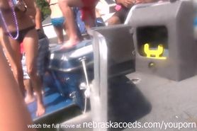 Strippers with GoPro Filming Themselves Naked Partying on a Lake