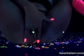Samantha Saint - black light solo