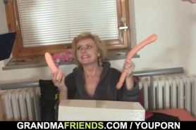 Mature woman takes two cocks