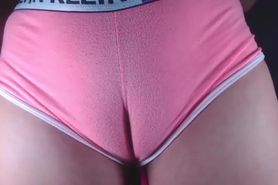 Sis Shows Her Cameltoe In Closeup