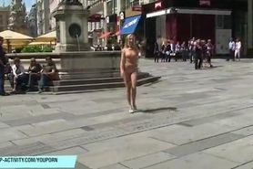 Hot Slim Blonde Naked On Public Streets