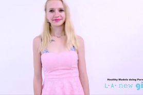 TEEN SUPERMODEL SWALLOWS CUM AT CASTING AUDITION