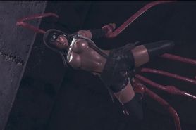 Tifa Lockhart fucked by tentacles in a subway